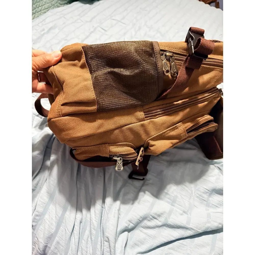 KAUKKO Men Canvas Backpack Laptop School Satchel Travel camping Bag Rucksack 316